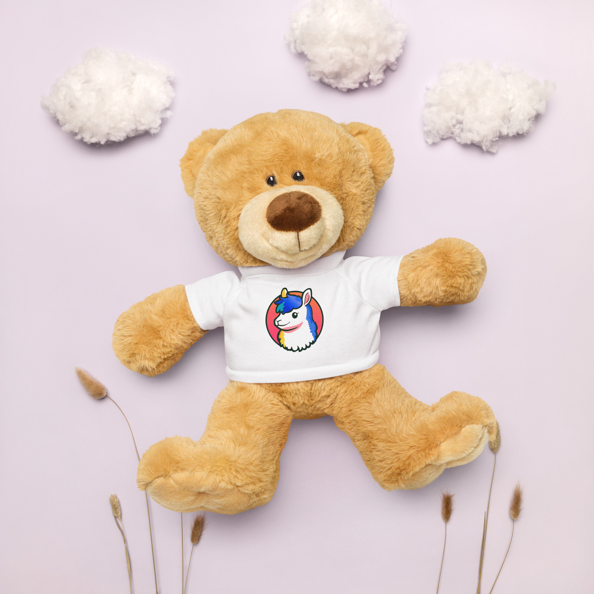 LlamaRama Teddy bear with a t-shirt - Image 2