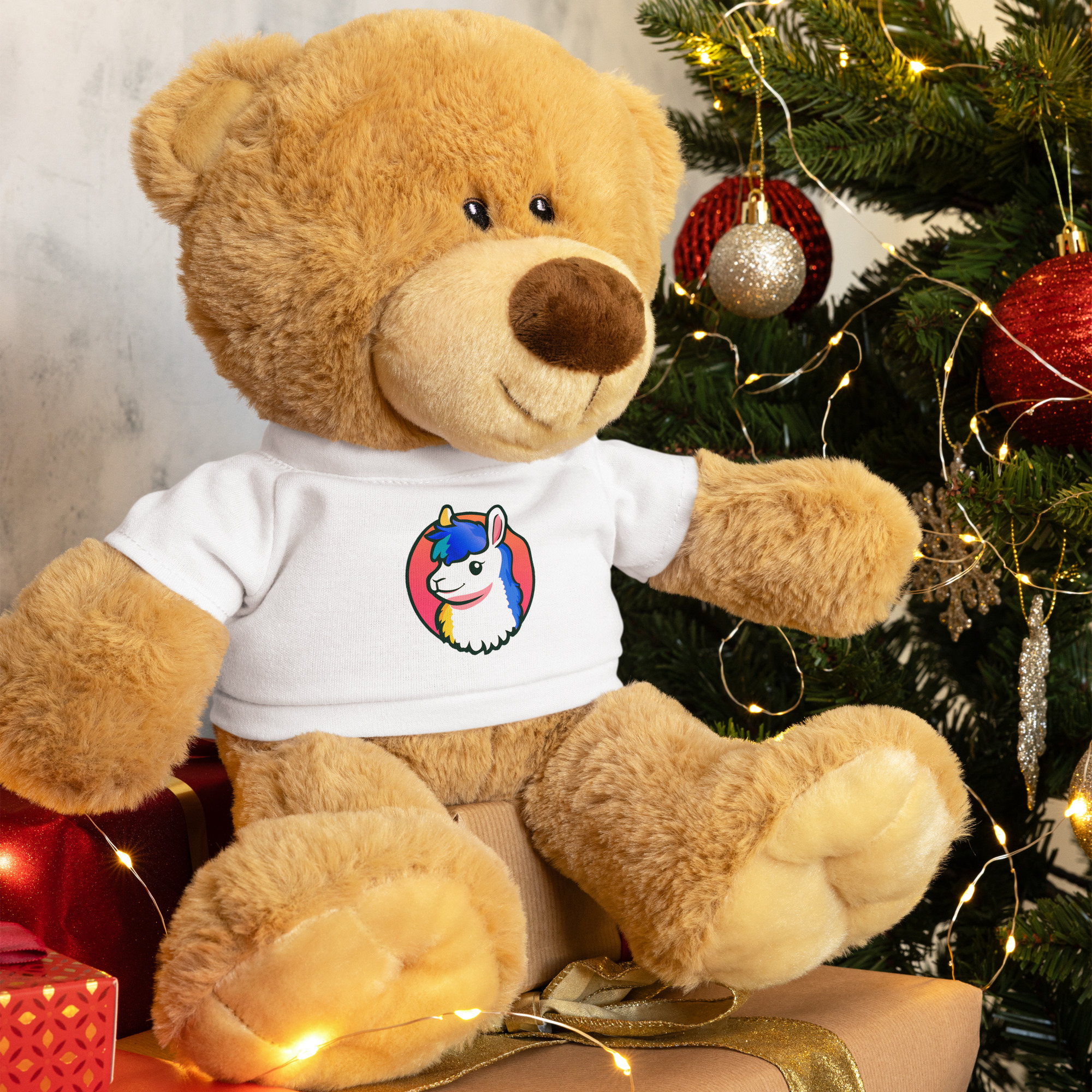 LlamaRama Teddy bear with a t-shirt - Image 3
