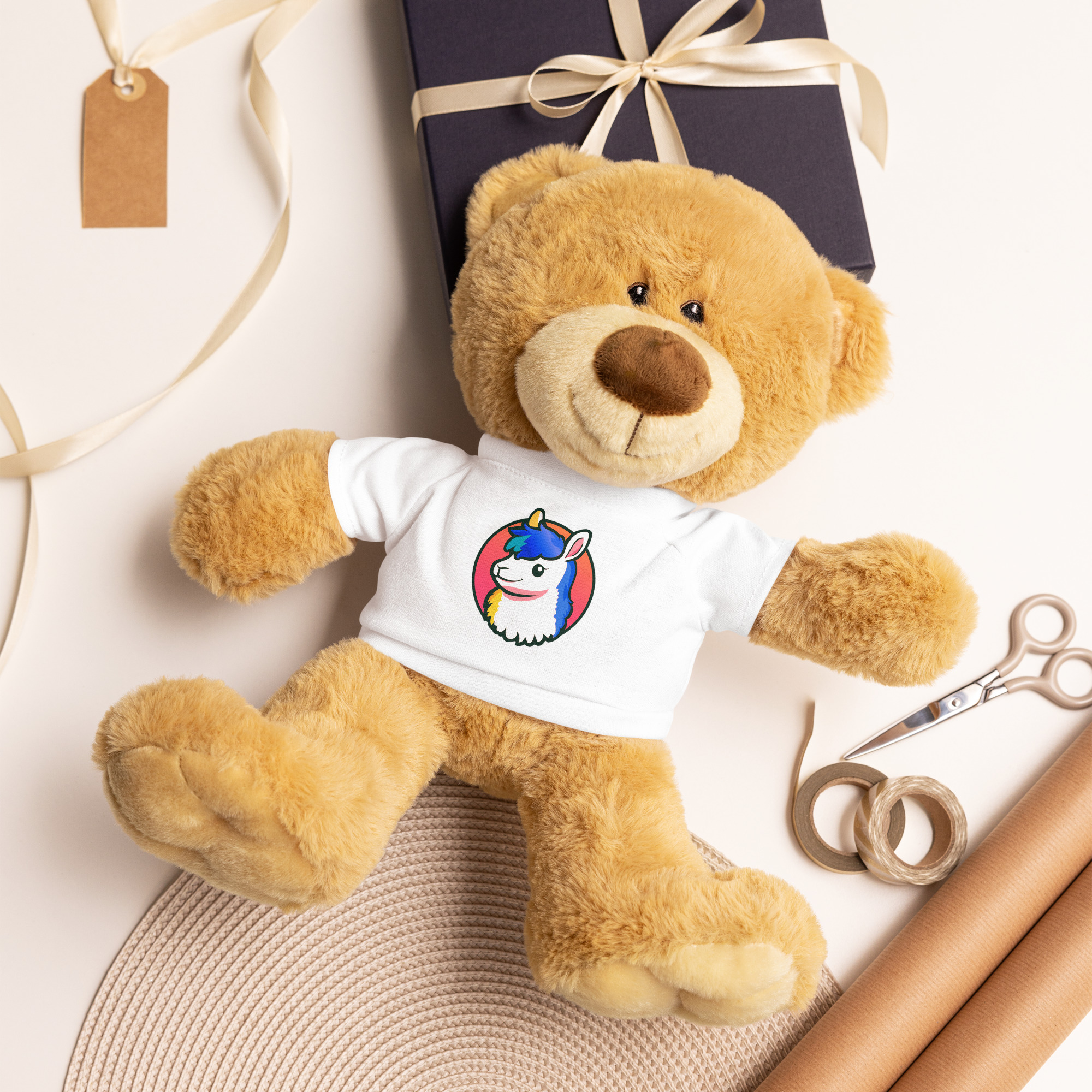 LlamaRama Teddy bear with a t-shirt - Image 4