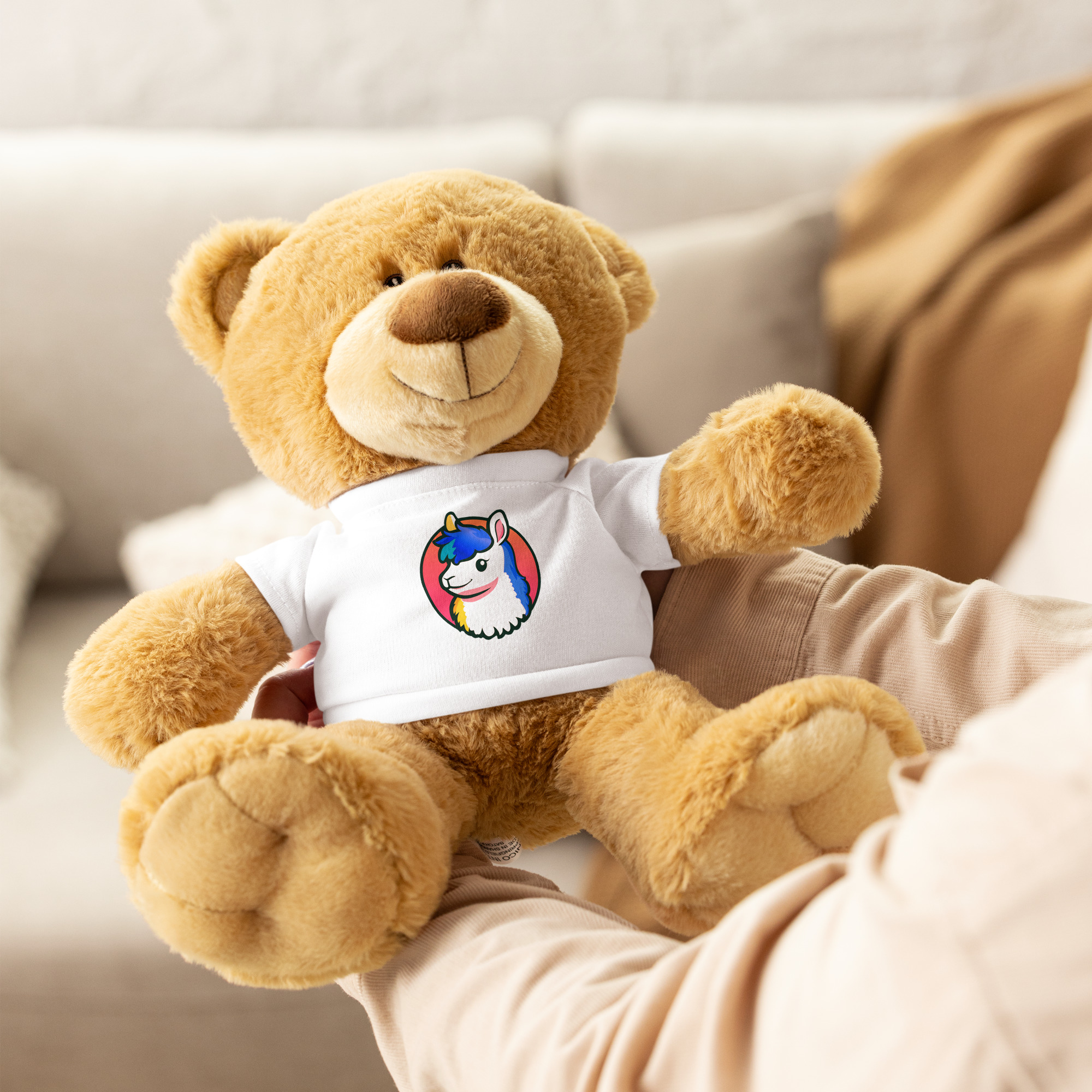 LlamaRama Teddy bear with a t-shirt - Image 5